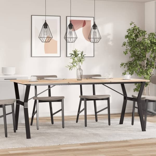 vidaXL Bordsben för matbord Y-ram 180x80x73 cm gjutjärn - Bordsben