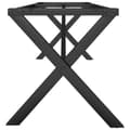 Pikkukuva 6 / 10: vidaXL Sohvapöydän jalat X-muoto 140x30x43 cm valurauta -  Pöydänjalat
