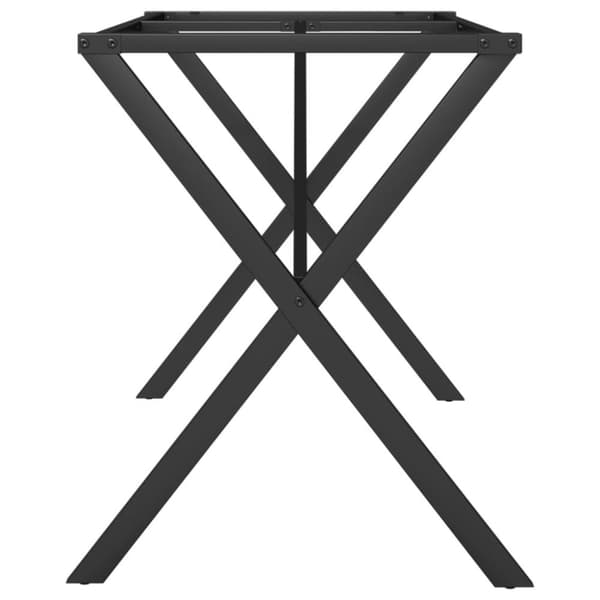 vidaXL Ruokapöydän jalat X-muoto 120x60x73 cm valurauta -  Pöydänjalat