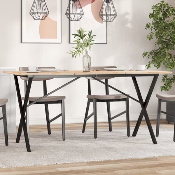 vidaXL Ruokapöydän jalat X-muoto 120x60x73 cm valurauta -  Pöydänjalat