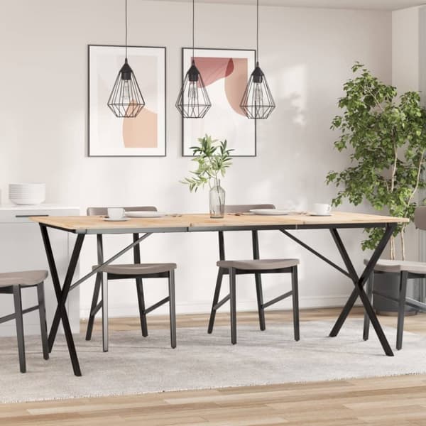 vidaXL Ruokapöydän jalat X-muoto 160x80x73 cm valurauta -  Pöydänjalat