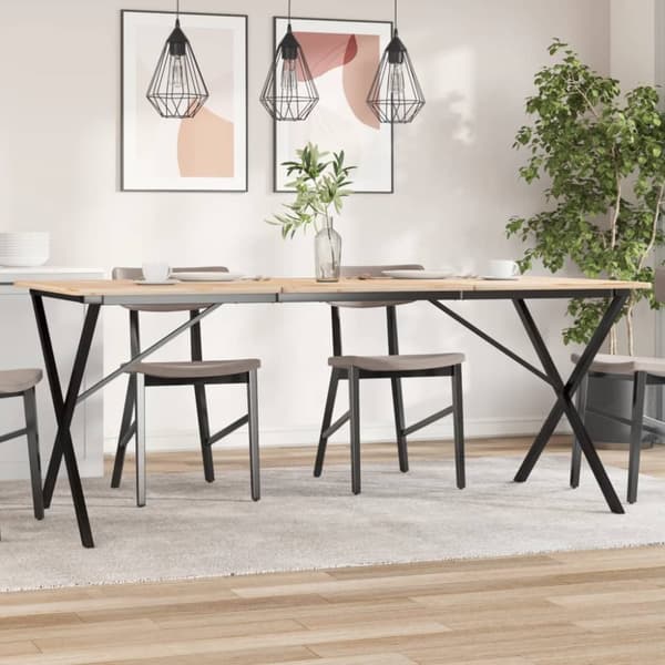 vidaXL Ruokapöydän jalat X-muoto 160x80x73 cm valurauta -  Pöydänjalat