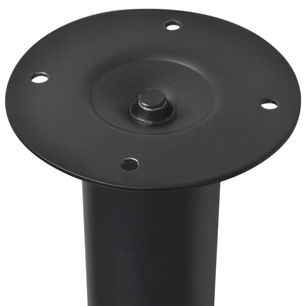 The Living Store Justerbara bordsben 2 st 710 mm-1100 mm svart -  Bordsben