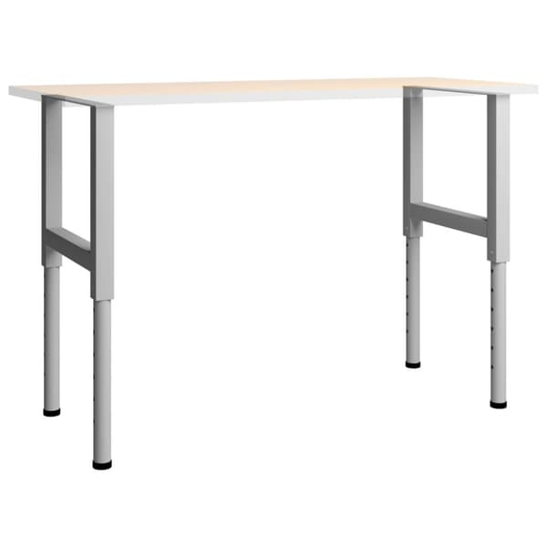 The Living Store Ramar till arbetsbänk 2 st metall 55x(69-95,5) cm grå -  Bordsben