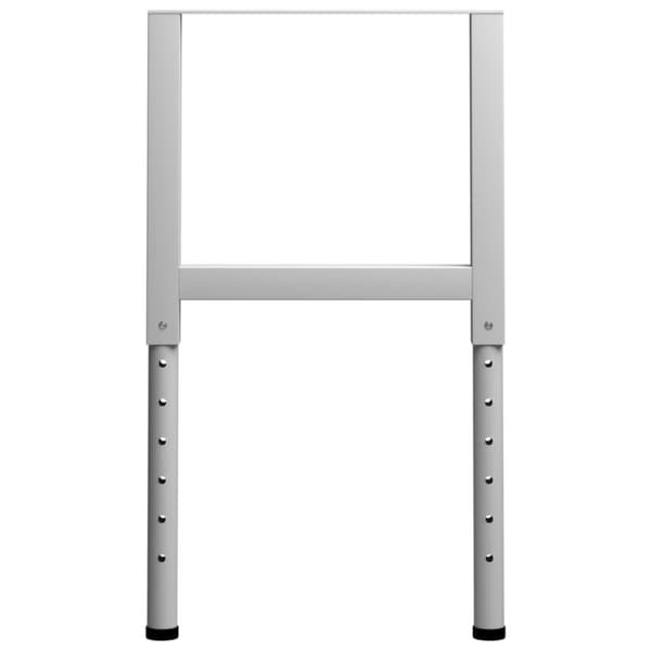The Living Store Ramar till arbetsbänk 2 st metall 55x(69-95,5) cm grå -  Bordsben