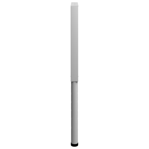 The Living Store Ramar till arbetsbänk 2 st metall 55x(69-95,5) cm grå -  Bordsben