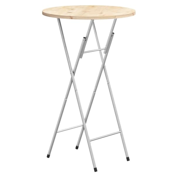 The Living Store foldbare ben til barbord 45x53x108 cm galvaniseret stål - Bordben