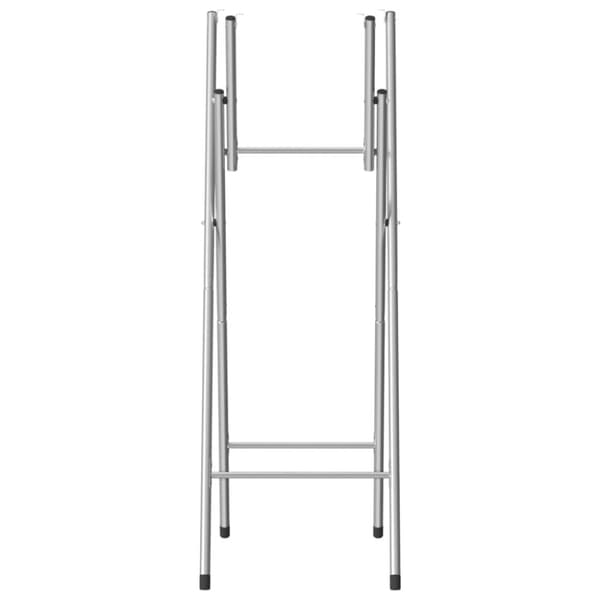 The Living Store foldbare ben til barbord 45x53x108 cm galvaniseret stål - Bordben