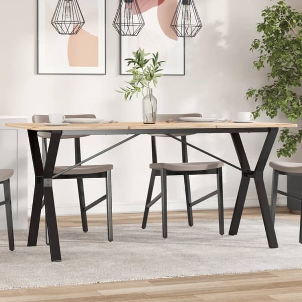 The Living Store Ruokapöydän jalat Y-muoto 140x60x73 cm valurauta -  Pöydänjalat