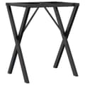 Pikkukuva 7 / 10: The Living Store Ruokapöydän jalat X-muoto 60x40x73 cm valurauta -  Pöydänjalat