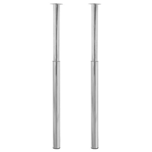 Teleskopiska bordsben krom 710 mm-1100 mm - Soffben - Soffot - Home & Living