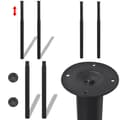 Pikkukuva 1 / 7: 2 Teleskooppista Pöydän Jalkaa Musta 710 mm-1100 mm - Pöydänjalka - Pöydänjalat - Home & Living