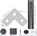 Miniatyrbild 2 av 3: Möbelben Hairpin 4-pack 41 cm SMARTPEAS