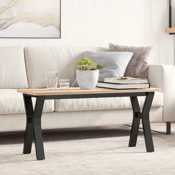 bordben til sofabord 90x30x43 cm Y-stel støbejern