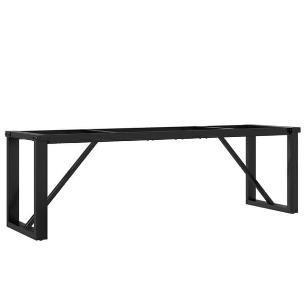 Bordsben för soffbord O-ram 140x30x43 cm gjutjärn