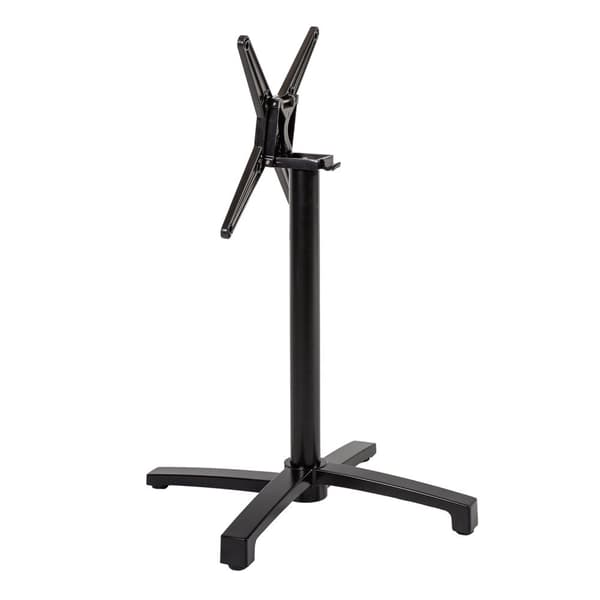 Pöydänjalka BISTRO 69x69xK72cm alumiinia, musta