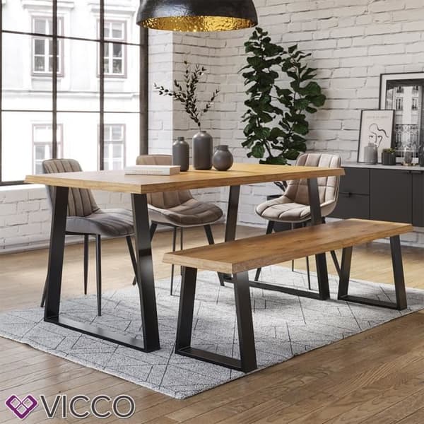 Vicco Loft bordsben, bordsfot, soffbord, möbelben