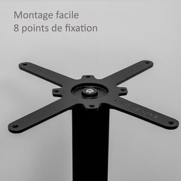 Bordstativ - Rom - Svart - Höjd 73 cm - För bordskivor Ø 130 cm - Samtida design