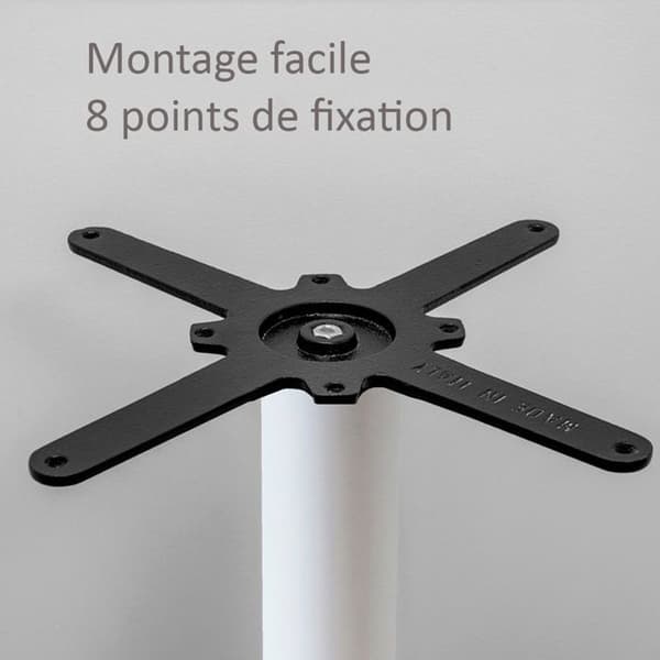 Bordstativ - Rom - Vitt - Höjd 73 cm - För bord Ø 130 cm - Modernt design