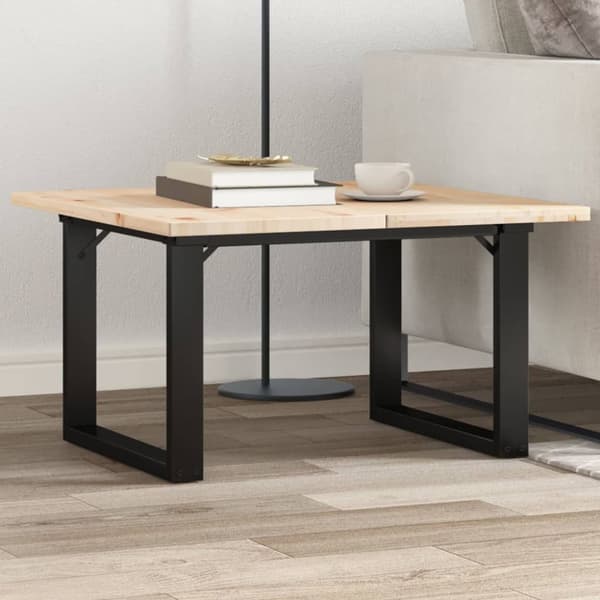 Bordsben för soffbord O-ram 60x50x38 cm stål
