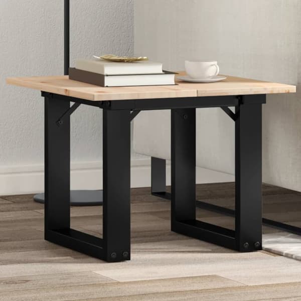 Bordsben för soffbord O-ram 40x40x33 cm stål