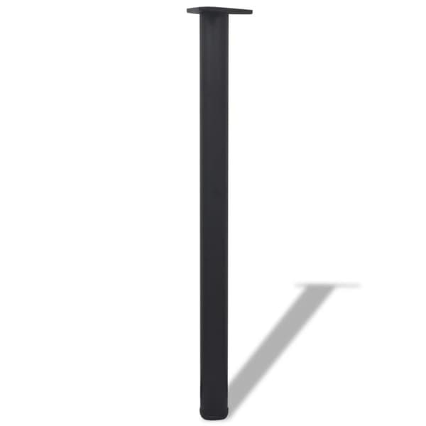 Höjdjusterbara bordsben 4 st 870 mm svart