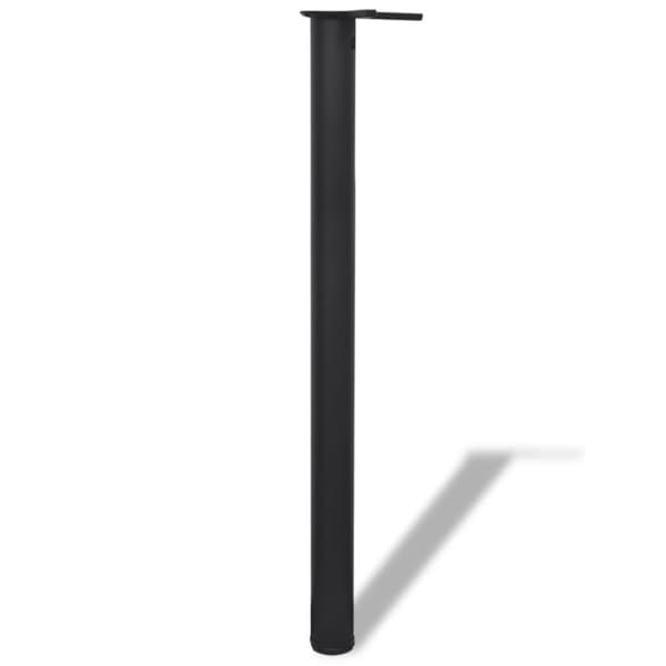 Höjdjusterbara bordsben 4 st 870 mm svart