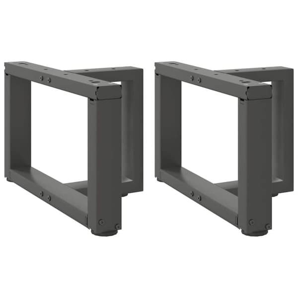 Soffbordsben T-formade 2 st antracit 40x25x(30-31) cm stål