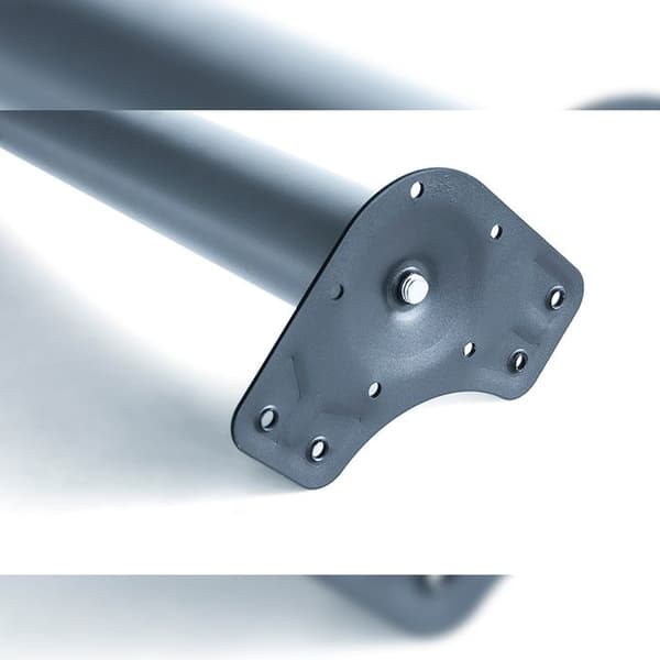 Emuca Set med 4 bordsben, diameter 60mm, H 710mm, Stål, Målad aluminium