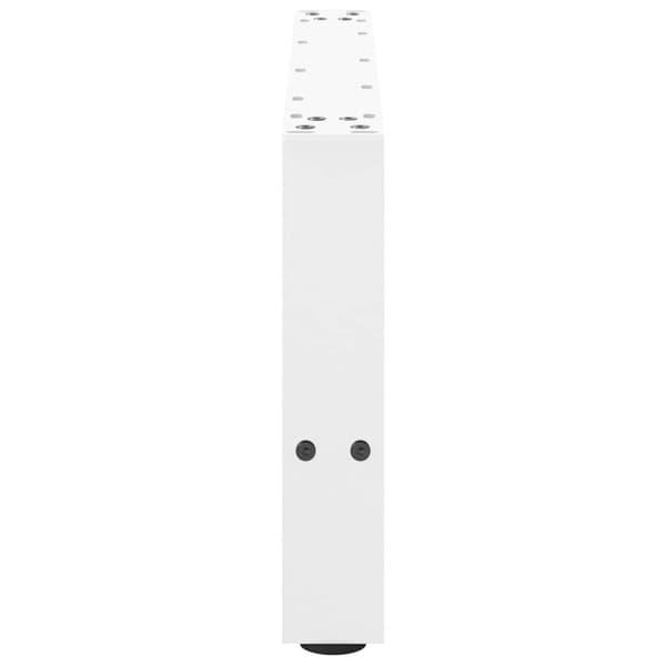 Soffbordsben vit 2 st 60x(30-31) cm stål