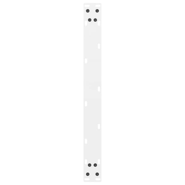 Soffbordsben vit 2 st 60x(30-31) cm stål