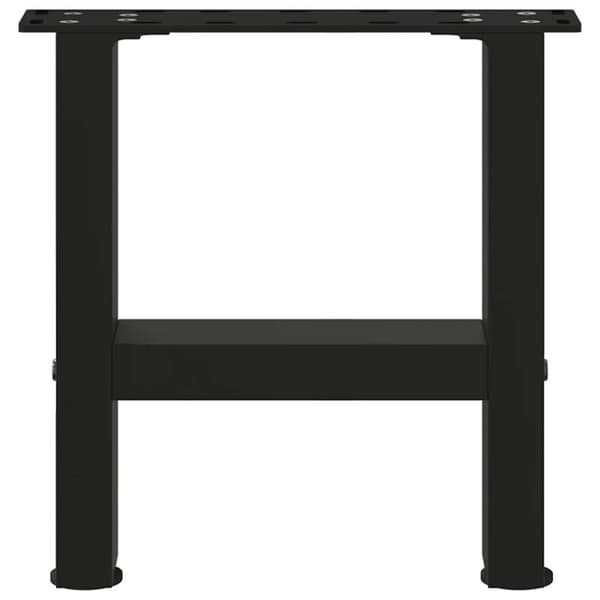 sofabordben 2 stk. 30x(30-31) cm stål sort