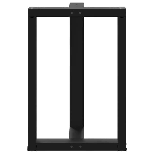 Ruokapöydän jalat 2 kpl Musta 50x35x(72-73) cm Teräs