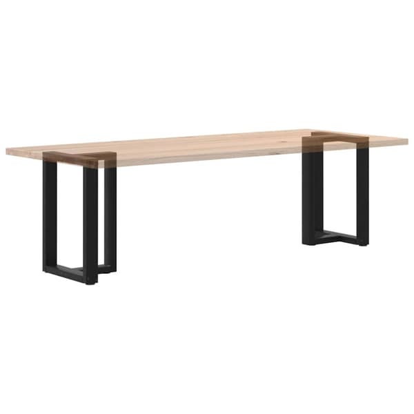 Ruokapöydän jalat 2 kpl Musta 50x35x(72-73) cm Teräs