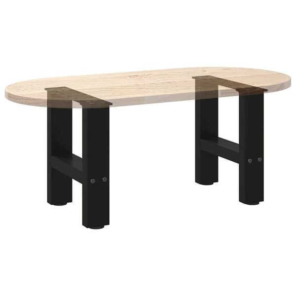 Soffbordsben svart 2 st 40x(30-31) cm stål