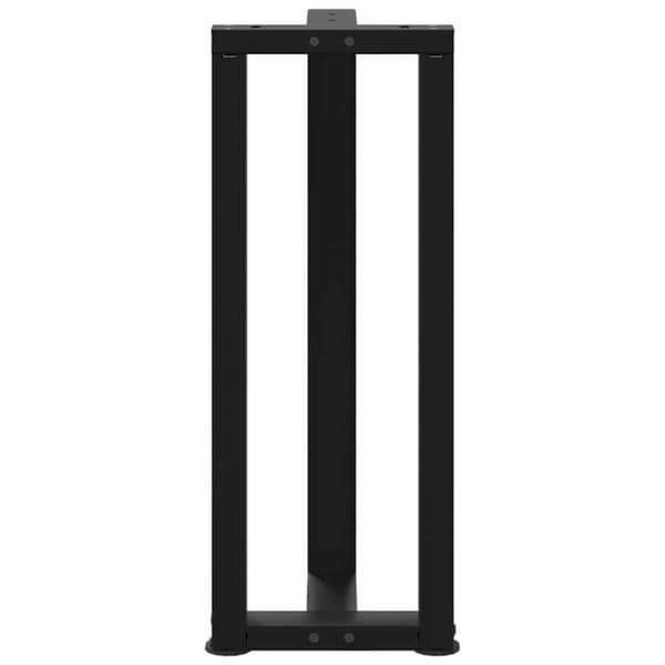 Konsolbordsben T-formad 2 st svart 20x28x(72-73) cm stål