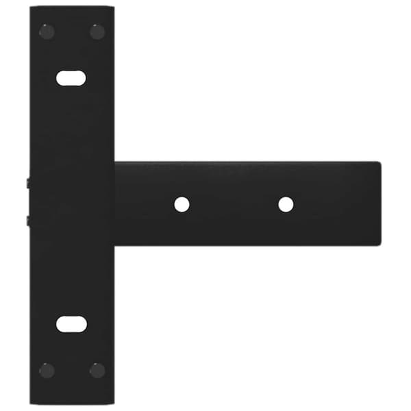 Konsolbordsben T-formad 2 st svart 20x28x(72-73) cm stål