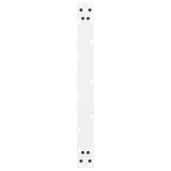 Sohvapöydän jalat Valkoiset 2 kpl 70x(30-31) cm Teräs