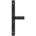 Miniatyrbillede 6 af 9: sofabordben T-formet 2 stk 60x25x(30-31) cm stål sort
