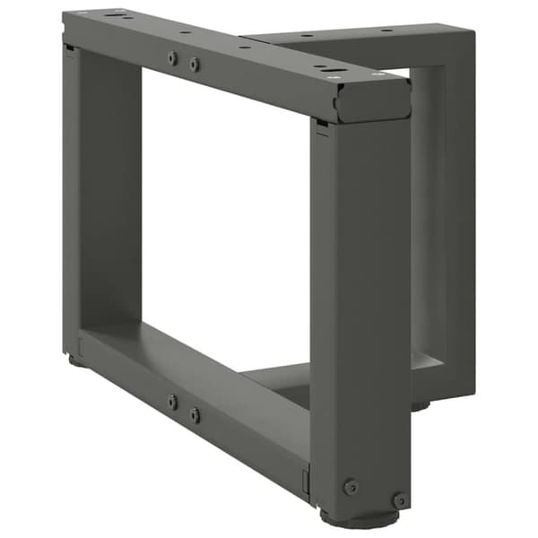 sofabordben T-formet 2 stk 40x25x(30-31) cm stål antracitgrå