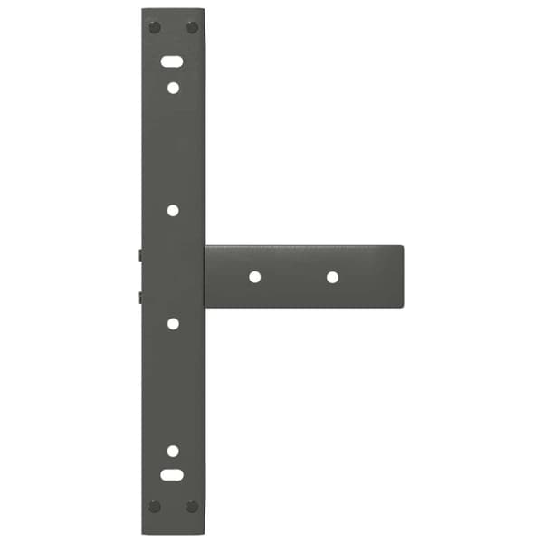 Soffbordsben T-formade 2 st antracit 50x25x(30-31) cm stål