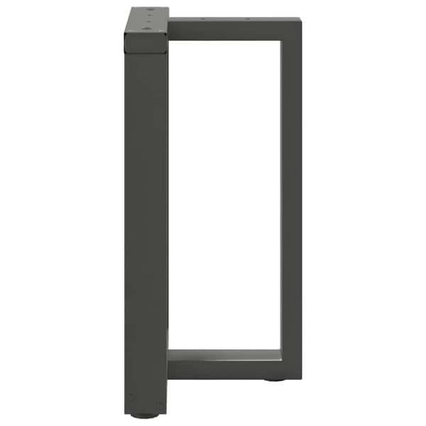 Ruokapöydän jalat 2 kpl Antrasiitti 50x35x(72-73) cm