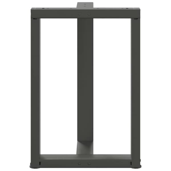 Ruokapöydän jalat 2 kpl Antrasiitti 50x35x(72-73) cm