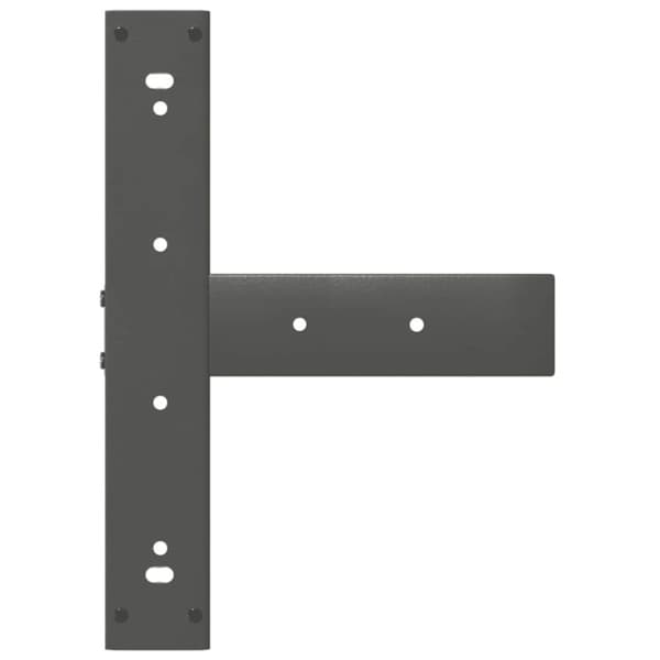 Ruokapöydän jalat 2 kpl Antrasiitti 50x35x(72-73) cm