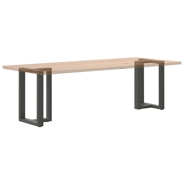 Ruokapöydän jalat 2 kpl Antrasiitti 50x35x(72-73) cm