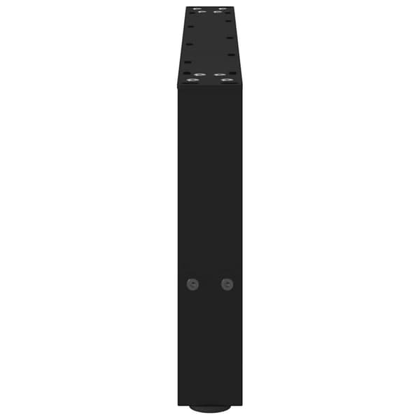 sohvapöydän jalat Musta 2 kpl 60x(30-31) cm Teräs