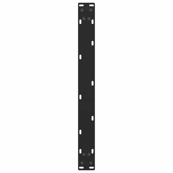 sohvapöydän jalat Musta 2 kpl 60x(30-31) cm Teräs