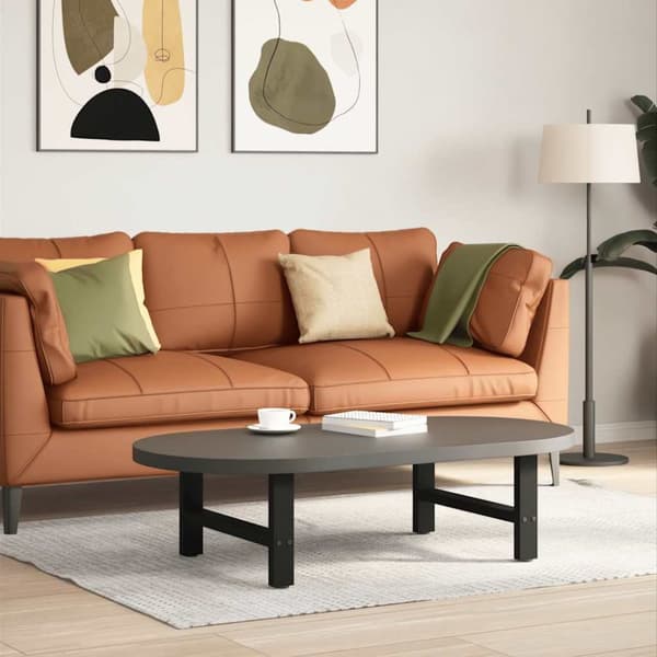 sohvapöydän jalat Musta 2 kpl 60x(30-31) cm Teräs