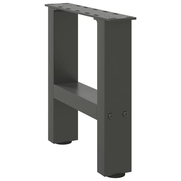 Sohvapöydän jalat Antrasiitti 2 kpl 40x(30-31) cm Teräs