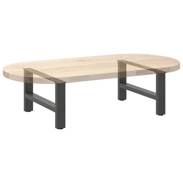 Sohvapöydän jalat Antrasiitti 2 kpl 60x(30-31) cm Teräs